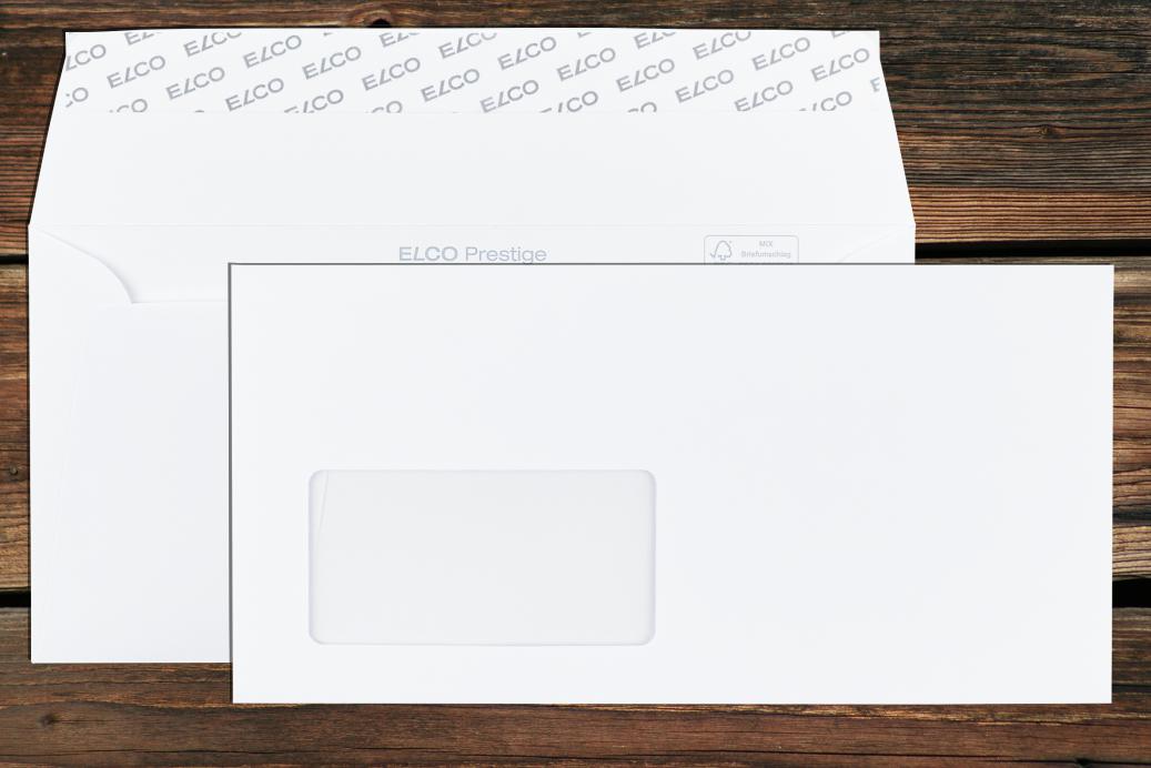 Briefhüllen mit Fenster C6/5 114x229 mm Haftklebend Hochweiß 120 g/qm